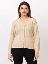 2400 Beige V neck Cardigan winter wear TWENTY ME