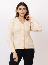 2870 Fawn V Neck Cardigan winter wear TWENTY ME