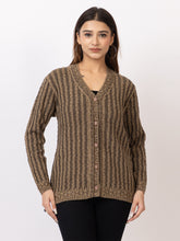 2378 Camel V neck Cardigan winter wear TWENTY ME