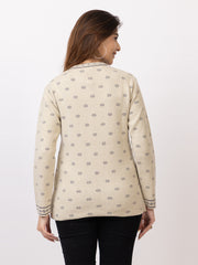 2850 Fawn Crew Neck Cardigan winter wear TWENTY ME