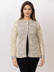 2850 Fawn Crew Neck Cardigan winter wear TWENTY ME
