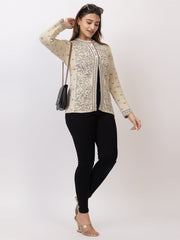 2850 Fawn Crew Neck Cardigan winter wear TWENTY ME