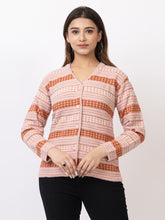 2803 Pink V Neck Cardigan winter wear TWENTY ME