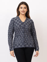 2393 Navy V neck Cardigan winter wear TWENTY ME
