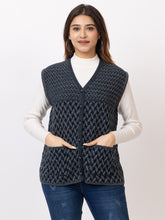 1264 D.Grey Sleeveless Cardigan Winter Wear TWENTY ME