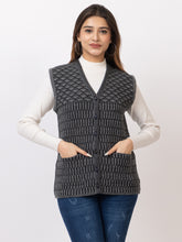 1261 D.Grey Sleeveless Cardigan Winter Wear TWENTY ME