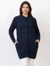 4661 Navy Crew Neck Cardigan winter wear TWENTY ME