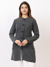 4662 D Grey Crew Neck Cardigan winter wear TWENTY ME