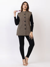 4228 Camel Sleevless Nehru Jacket Twenty Me Winter Wear