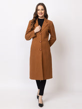 4164 Tan Velvet Long Coat Winter wear TWENTY ME