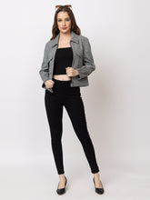 4343 D Grey Short Jacket Winter Wear TWENTY ME