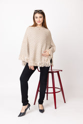 7053 Camel Ponchu Stylish Winter Wear TWENTY ME