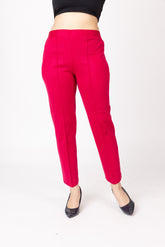 1316 Hot Pink Wool Trouser Regular Fit Women Winter Wear TWENTY ME