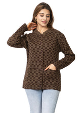 2894 Brown Cardigan Acrylic Blend Button Closure Front Pocket Winter Wear TWENTY ME