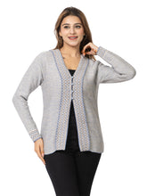 2911 Grey Cardigan Acrylic Blend Button Closure Soft & Warm Winter Wear TWENTY ME