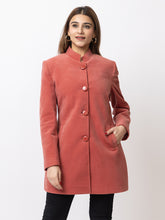 4126 Hot Pink Wool Blend Long Blazer Winter wear TWENTY ME