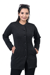 4193 Black Long Cardigan winter wear TWENTY ME