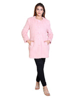 4215 Pink Sleeve Wool Blend Blazer Winter Wear TWENTY ME