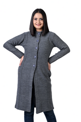 4328 Grey Extra Long Cardigan winter wear TWENTY ME