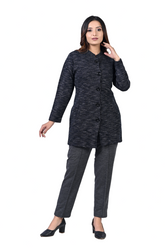 4372 Grey Long Cardigan winter wear TWENTY ME