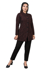 4372 Rust Long Cardigan winter wear TWENTY ME