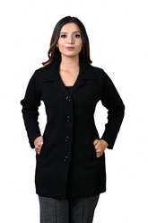 4433 Black Long Cardigan winter wear TWENTY ME