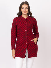 4691 Red Twenty Me Winter Casual Wear Womens Long Cardigans
