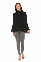 6279 Black Ponchu Winter Wear TWENTY ME