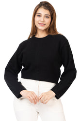 6594 Black Woolen Top Winter Wear TWENTY ME