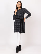 6723 Black Twenty Me Winter Casual Wear Women's Long Sweater Top