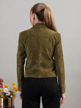 TWENTY ME Winter Wear Casual Wear Tweed Regular Fit with Front pockets Stylish Blazer for Women (4366)