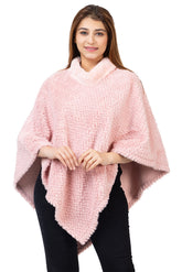 7072 Pink Ponchu Winter Wear TWENTY ME