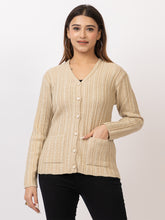 2380 Fawn V neck Cardigan winter wear TWENTY ME