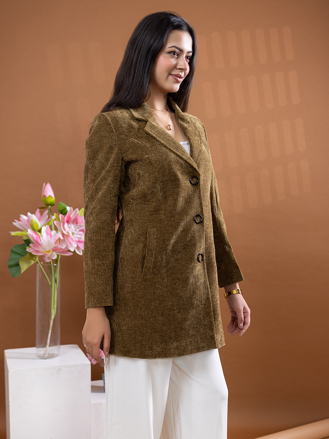 4444 Wool Blend Blazer Winter Wear TWENTY ME