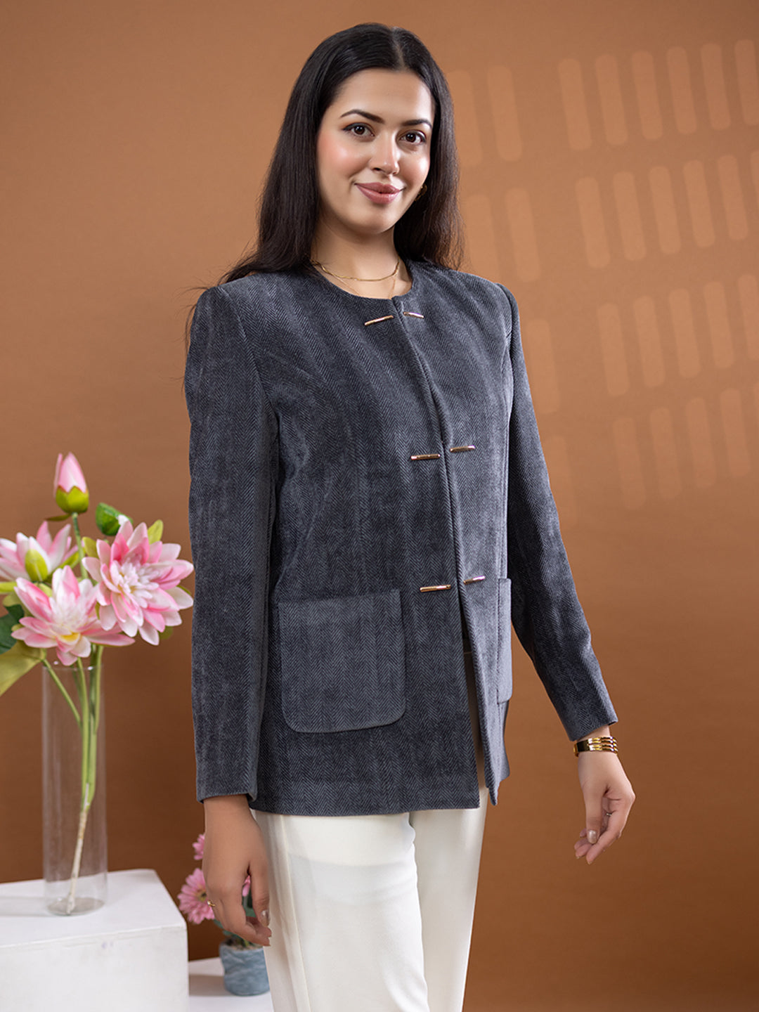4377 Wool Blend Blazer Winter Wear TWENTY ME