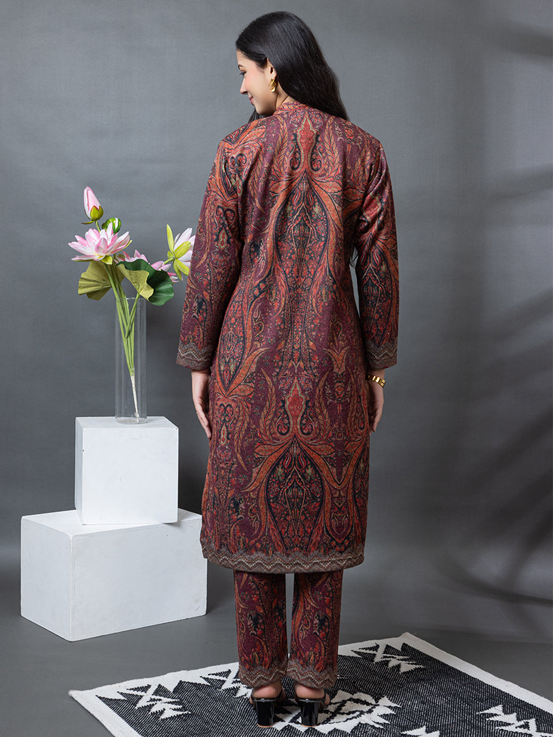 5431 Self Design Wool Blend Women's Kurti Set TWENTY ME
