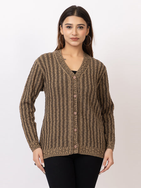 2378 Camel V neck Cardigan winter wear TWENTY ME – Twentyme