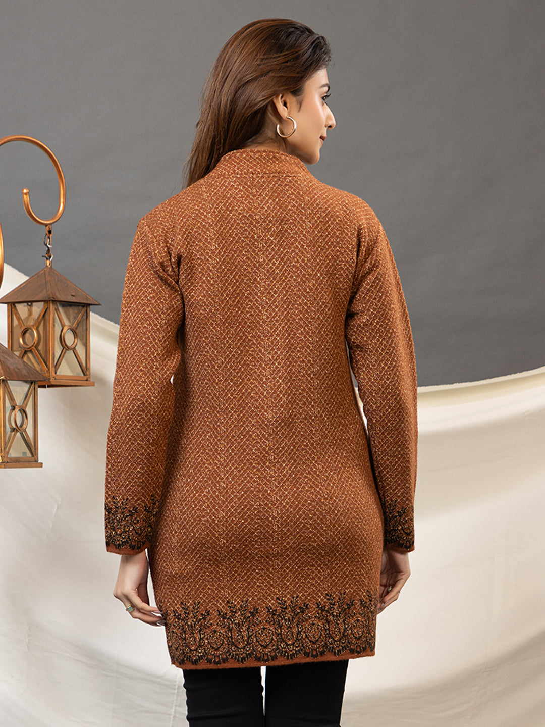 TWENTY ME Women's Open Front Longline Knit Cardigan Sweater Soft and Warm Cardigan with Side Pockets Casual & Lightweight Cover-Up (4694)