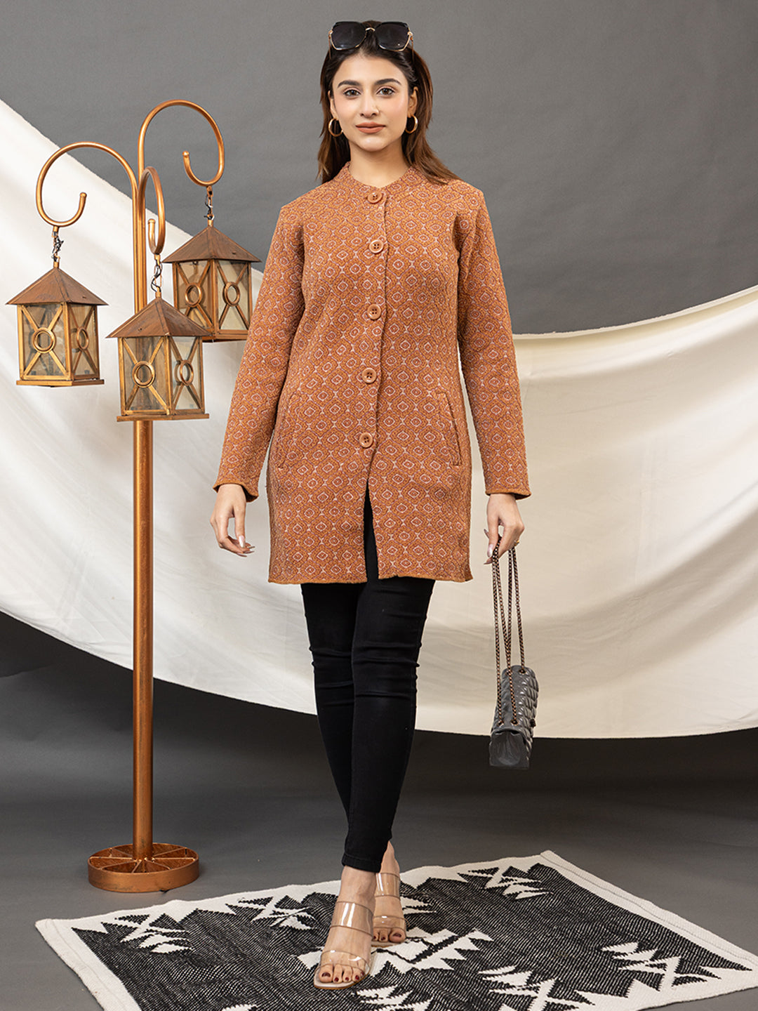 TWENTY ME Women's Open Front Longline Knit Cardigan Sweater Soft and Warm Cardigan with Side Pockets Casual & Lightweight Cover-Up (4692)