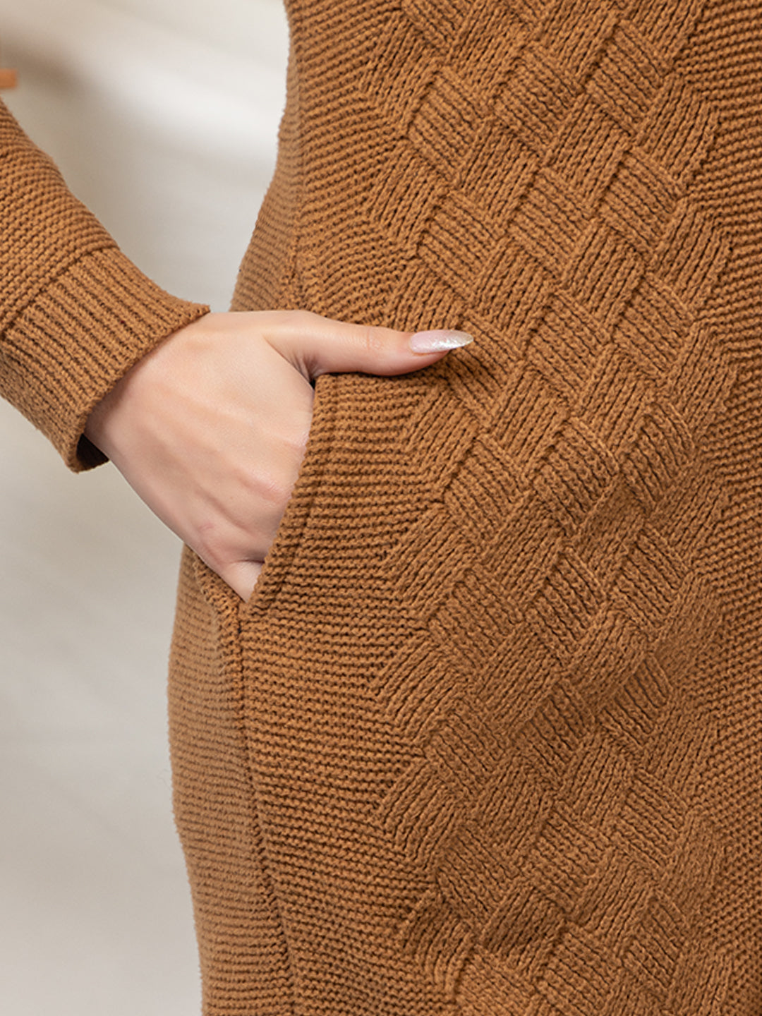 TWENTY ME Women's Open Front Longline Knit Cardigan Sweater Soft and Warm Cardigan with Side Pockets Casual & Lightweight Cover-Up (4658)