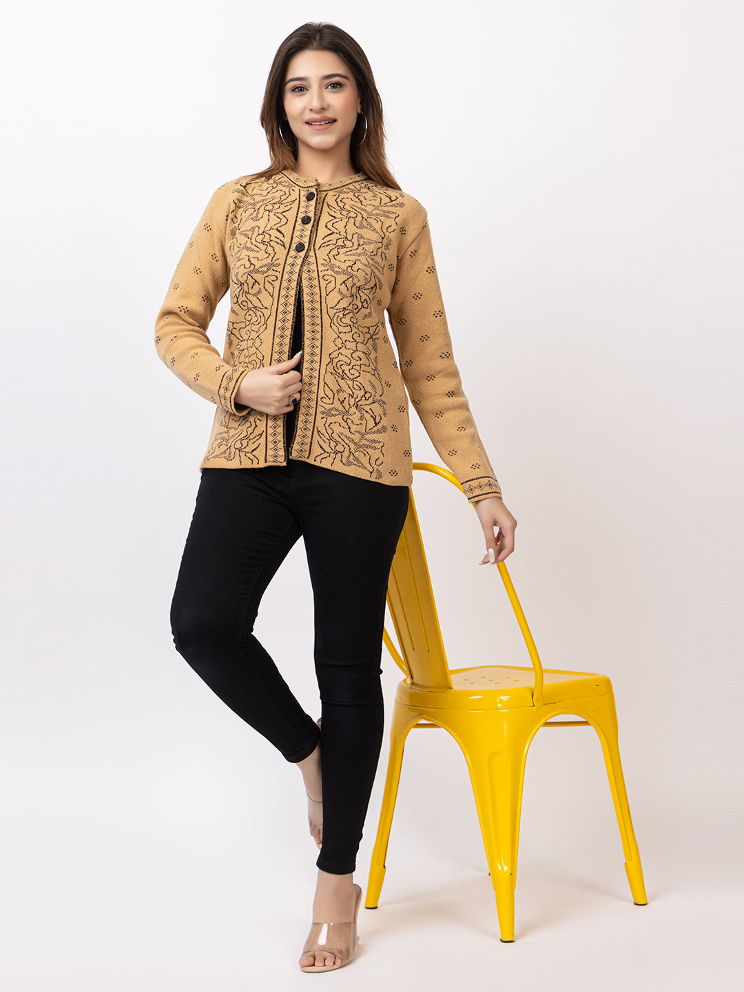 2850 Camel Crew Neck Cardigan winter wear TWENTY ME