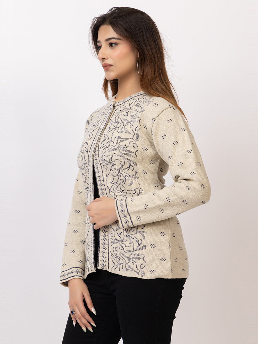 2850 Fawn Crew Neck Cardigan winter wear TWENTY ME