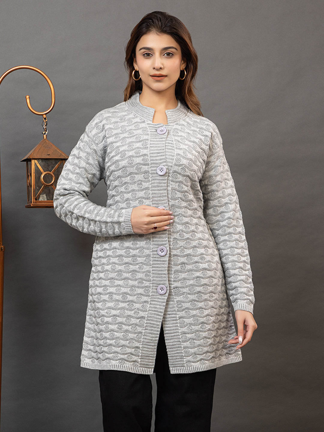 TWENTY ME Women's Open Front Longline Knit Cardigan Sweater Soft and Warm Cardigan with Side Pockets Casual & Lightweight Cover-Up (4755)