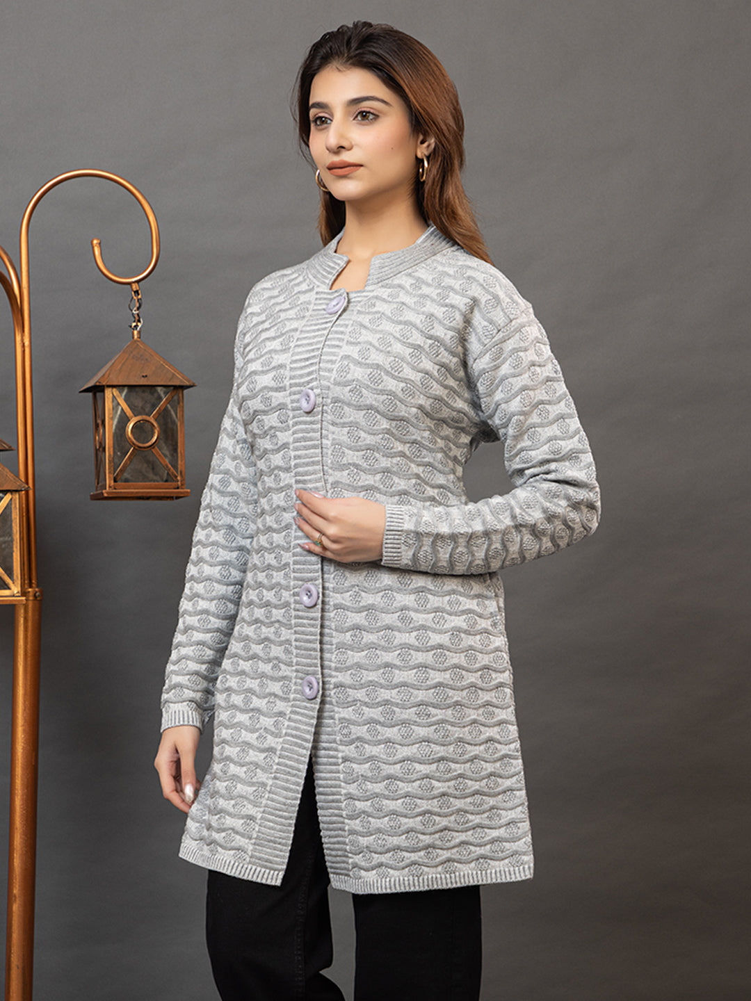 TWENTY ME Women's Open Front Longline Knit Cardigan Sweater Soft and Warm Cardigan with Side Pockets Casual & Lightweight Cover-Up (4755)