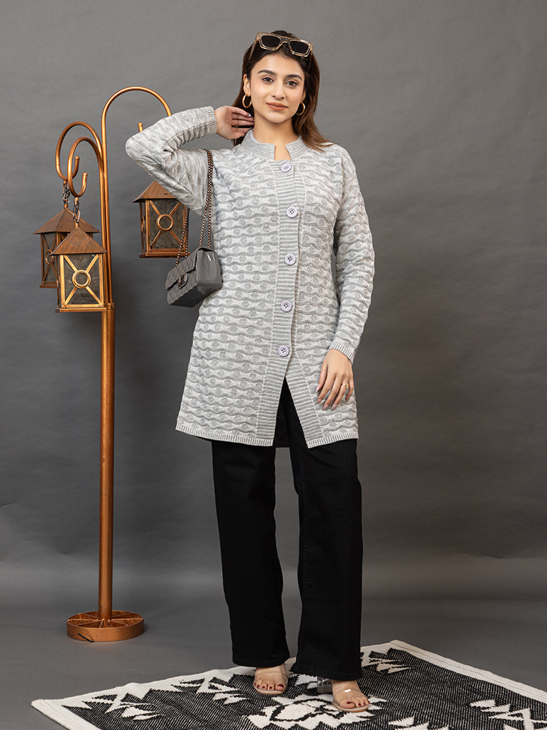 TWENTY ME Women's Open Front Longline Knit Cardigan Sweater Soft and Warm Cardigan with Side Pockets Casual & Lightweight Cover-Up (4755)