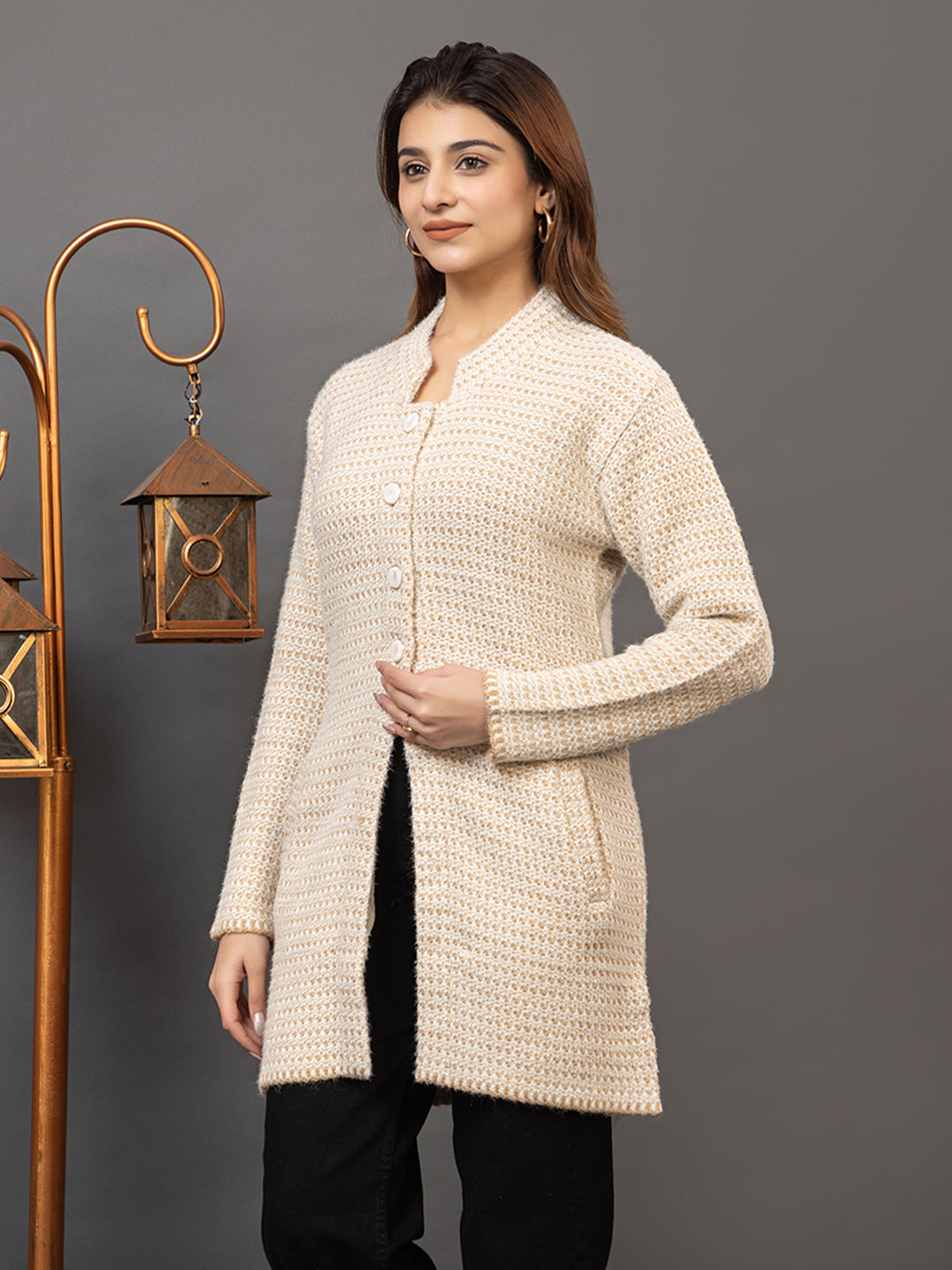 TWENTY ME Women's Open Front Longline Knit Cardigan Sweater Soft and Warm Cardigan with Side Pockets Casual & Lightweight Cover-Up (4796)