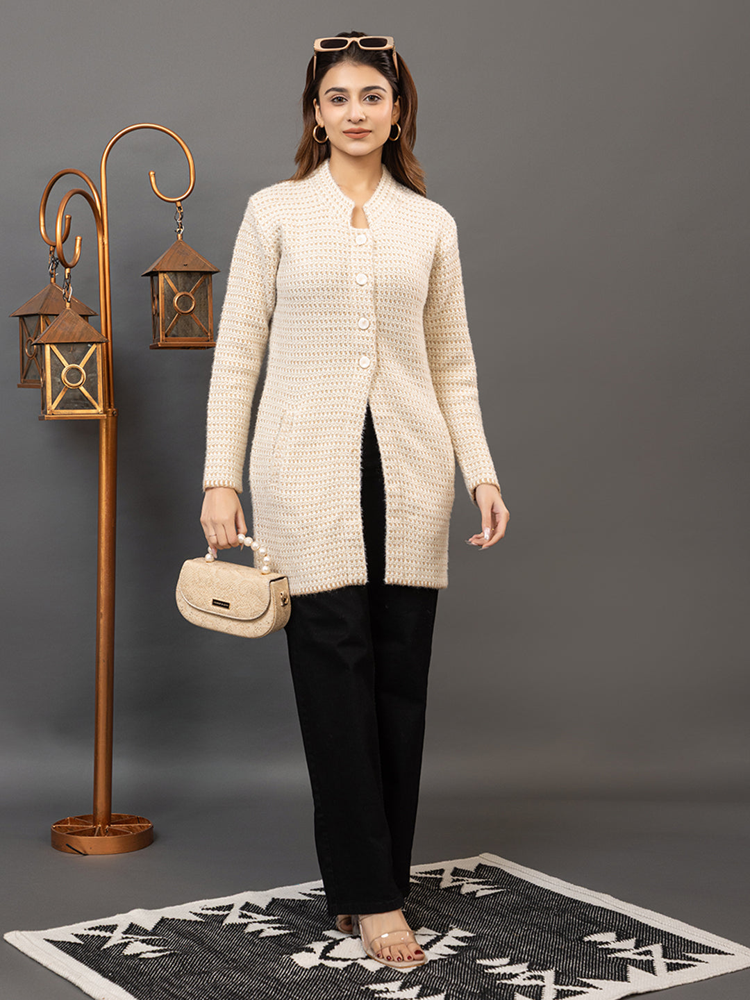 TWENTY ME Women's Open Front Longline Knit Cardigan Sweater Soft and Warm Cardigan with Side Pockets Casual & Lightweight Cover-Up (4796)
