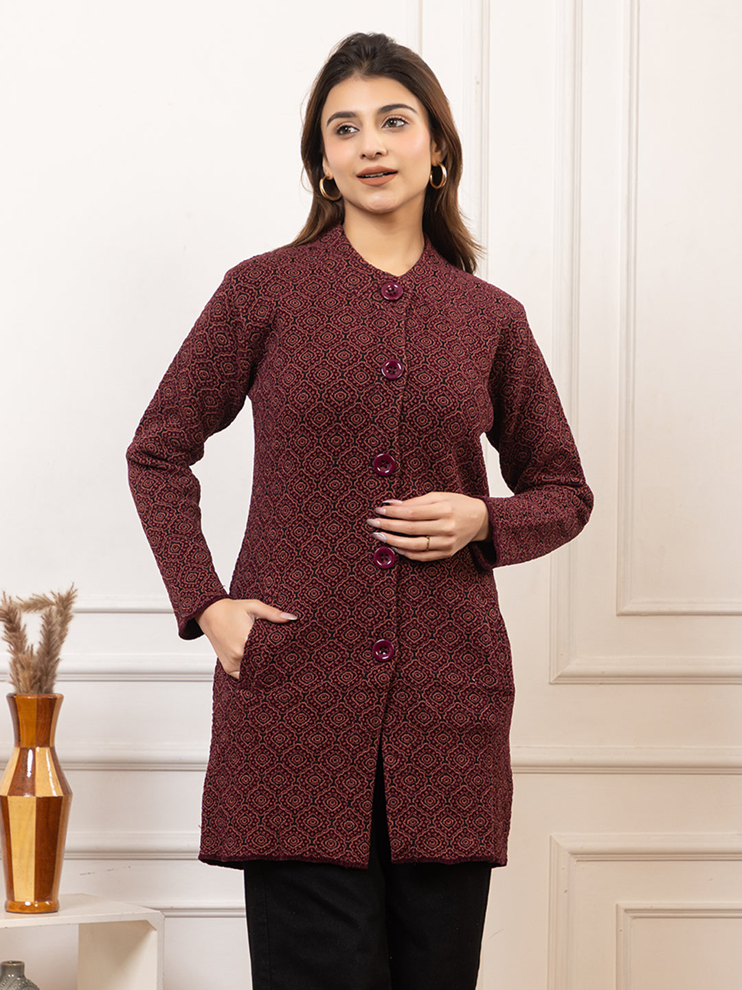 TWENTY ME Women's Open Front Longline Knit Cardigan Sweater Soft and Warm Cardigan with Side Pockets Casual & Lightweight Cover-Up (4692)