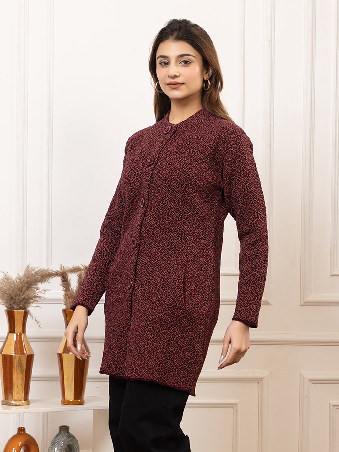 TWENTY ME Women's Open Front Longline Knit Cardigan Sweater Soft and Warm Cardigan with Side Pockets Casual & Lightweight Cover-Up (4692)