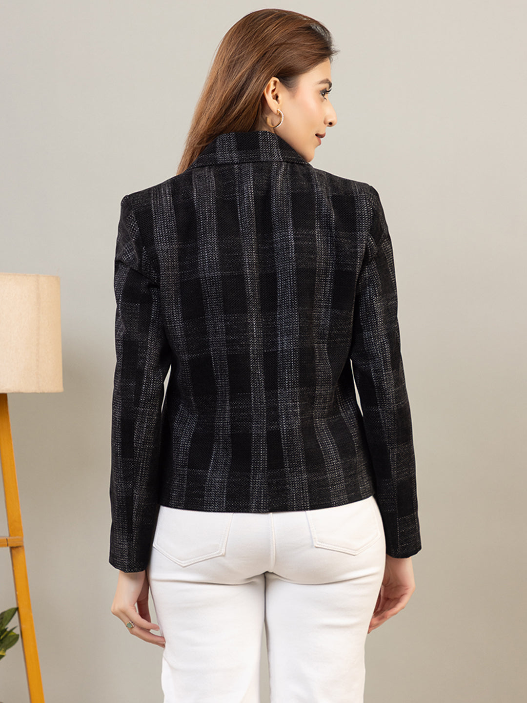 TWENTY ME Winter Wear Casual Wear Chenille Regular Fit with Side pockets Stylish Blazer for Women (4370)